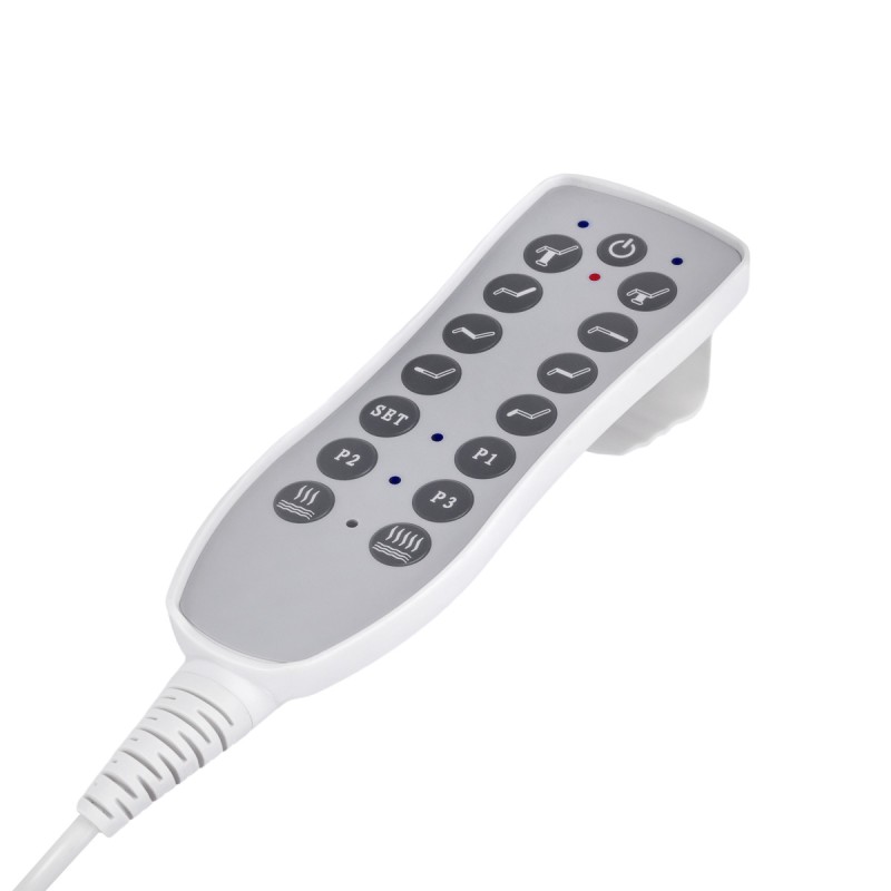 Fotel kosmetyczny elektryczny Azzurro 708A 4 silniki biały