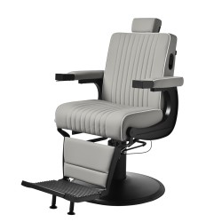 Fotel barberski Soft Line Lami szary