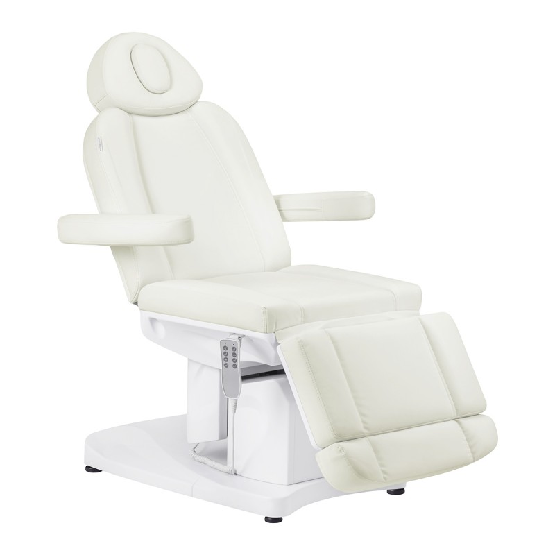 Fotel kosmetyczny elektryczny Azzurro 708A 4 silniki biały