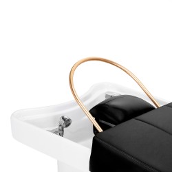 Myjnia fryzjerska z leżanką Head Spa Gabbiano 017B czarna