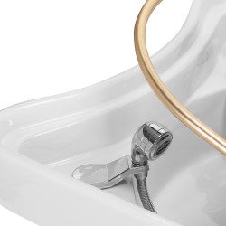 Myjnia fryzjerska z leżanką Head Spa Gabbiano 017 brązowa