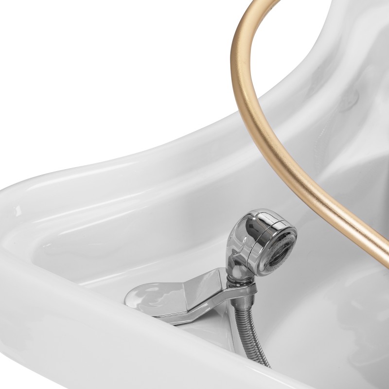 Myjnia fryzjerska z leżanką Head Spa Gabbiano 017 brązowa