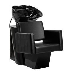 Myjnia fryzjerska Gabbiano Ankara czarna z czarną misą