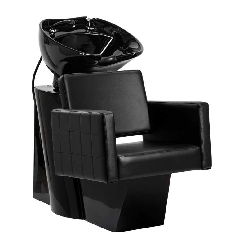 Myjnia fryzjerska Gabbiano Ankara czarna z czarną misą