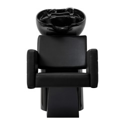 Myjnia fryzjerska Gabbiano Ankara czarna z czarną misą