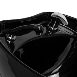 Myjnia fryzjerska Gabbiano Ankara czarna z czarną misą