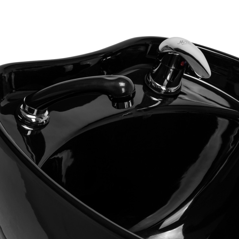 Myjnia fryzjerska Gabbiano Ankara czarna z czarną misą