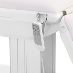 Fotel kosmetyczny elektryczny Sillon Eclipse 3 silniki biały
