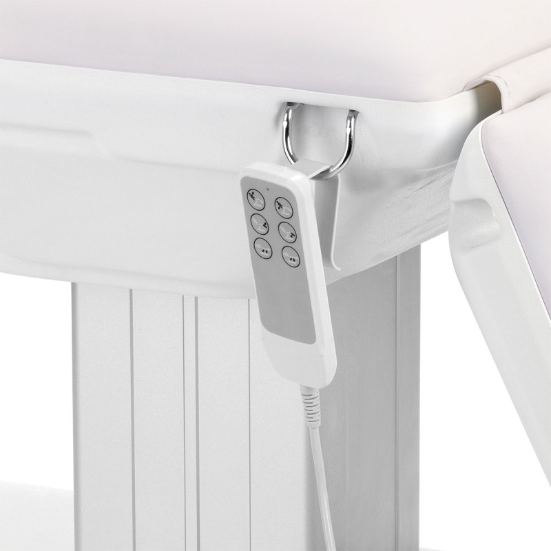 Fotel kosmetyczny elektryczny Sillon Eclipse 3 silniki biały