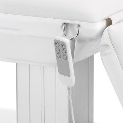 Fotel kosmetyczny elektryczny Sillon Eclipse 3 silniki biały