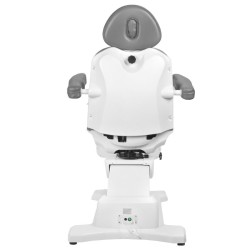 Fotel kosmetyczny elektryczny obrotowy Azzurro 869A 4 silniki szary