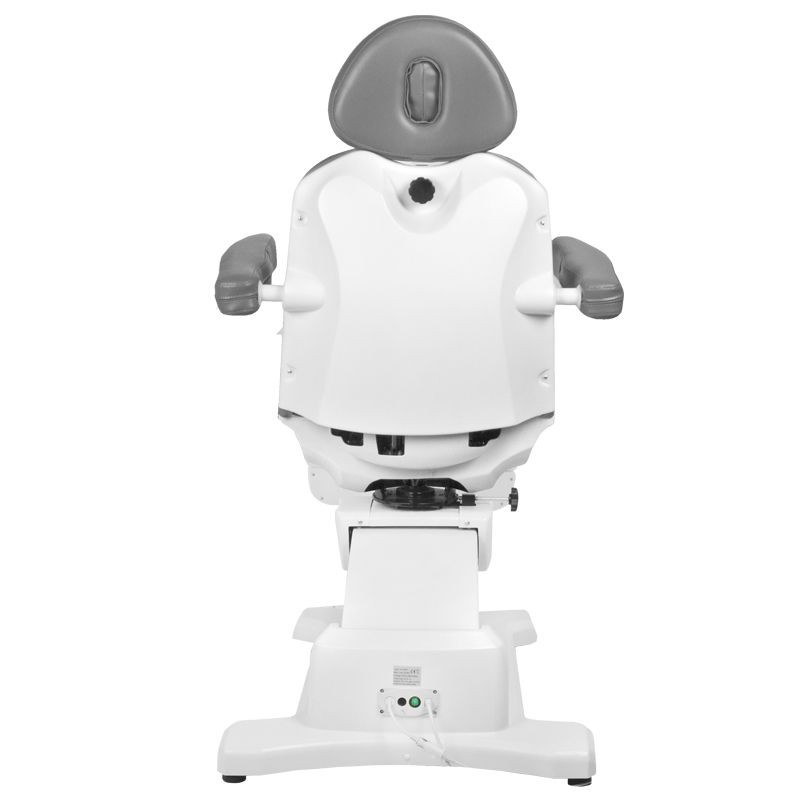 Fotel kosmetyczny elektryczny obrotowy Azzurro 869A 4 silniki szary