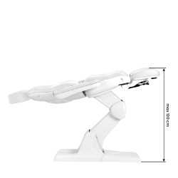 Fotel kosmetyczny do pedicure elektryczny Azzurro 870S 3 silniki biały