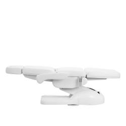 Fotel kosmetyczny elektryczny Azzurro Lux 4 silniki z kołyską biały