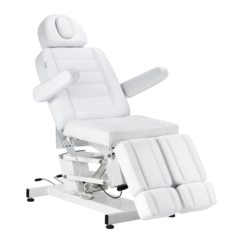 Fotel kosmetyczny do pedicure elektryczny Azzurro 706 1 silnik biały