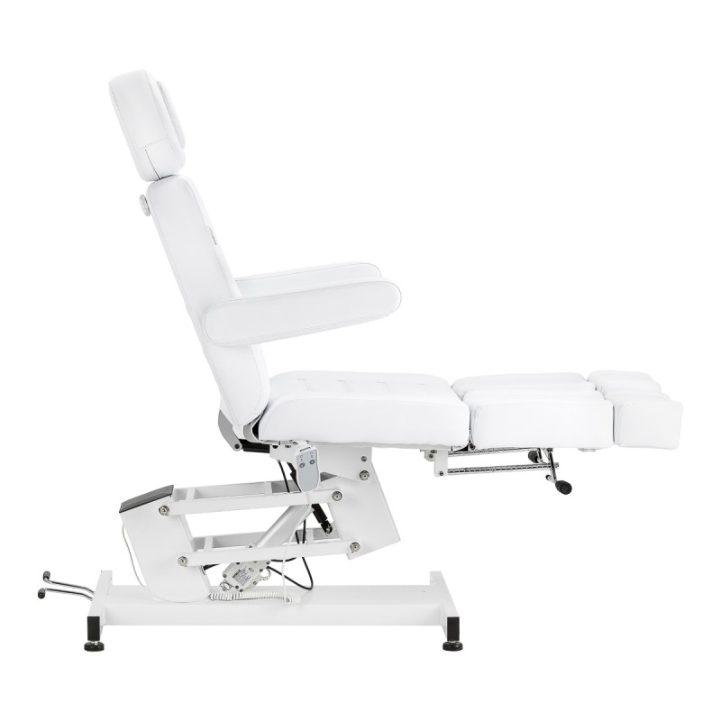 Fotel kosmetyczny do pedicure elektryczny Azzurro 706 1 silnik biały
