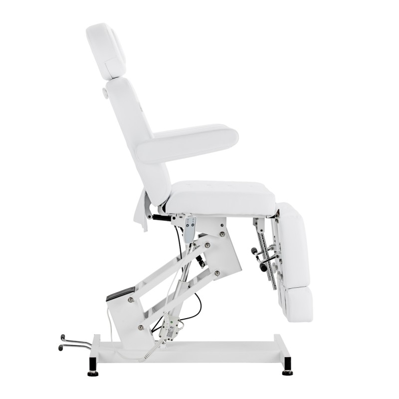 Fotel kosmetyczny do pedicure elektryczny Azzurro 706 1 silnik biały