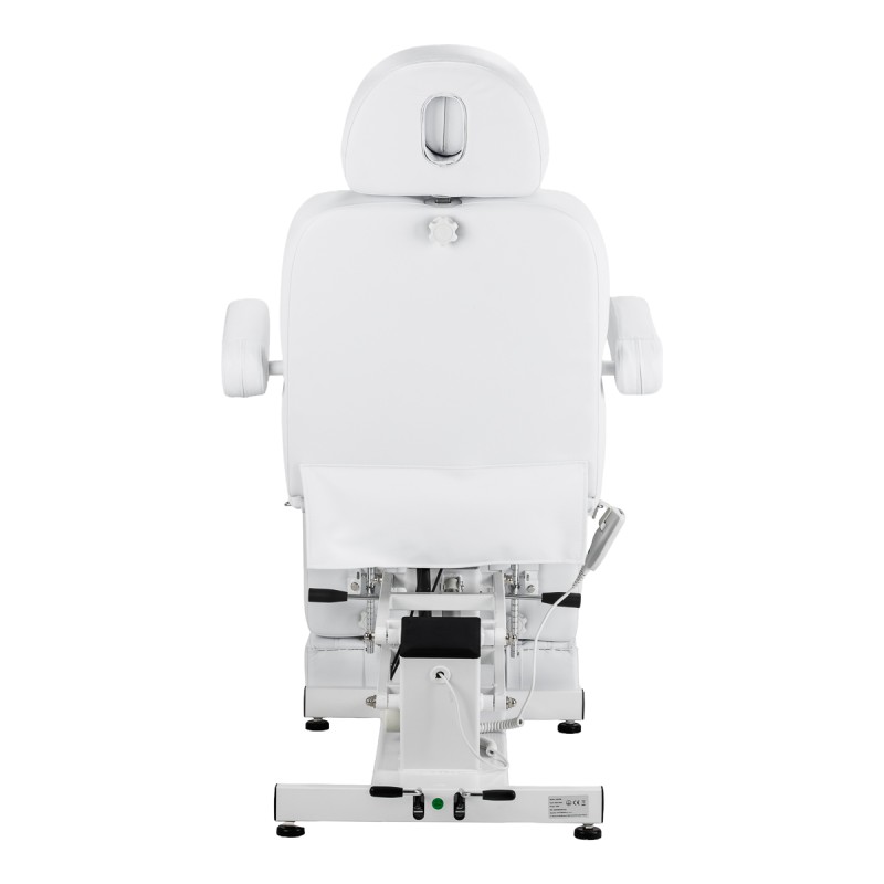 Fotel kosmetyczny do pedicure elektryczny Azzurro 706 1 silnik biały