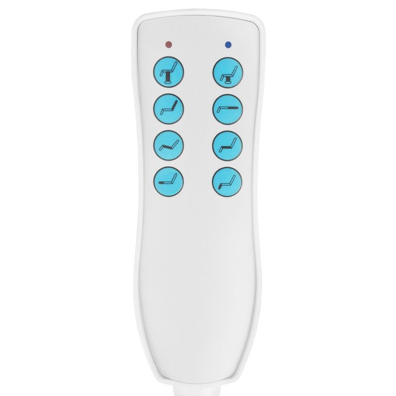 Fotel kosmetyczny elektryczny obrotowy Azzurro 869A 4 silniki biały