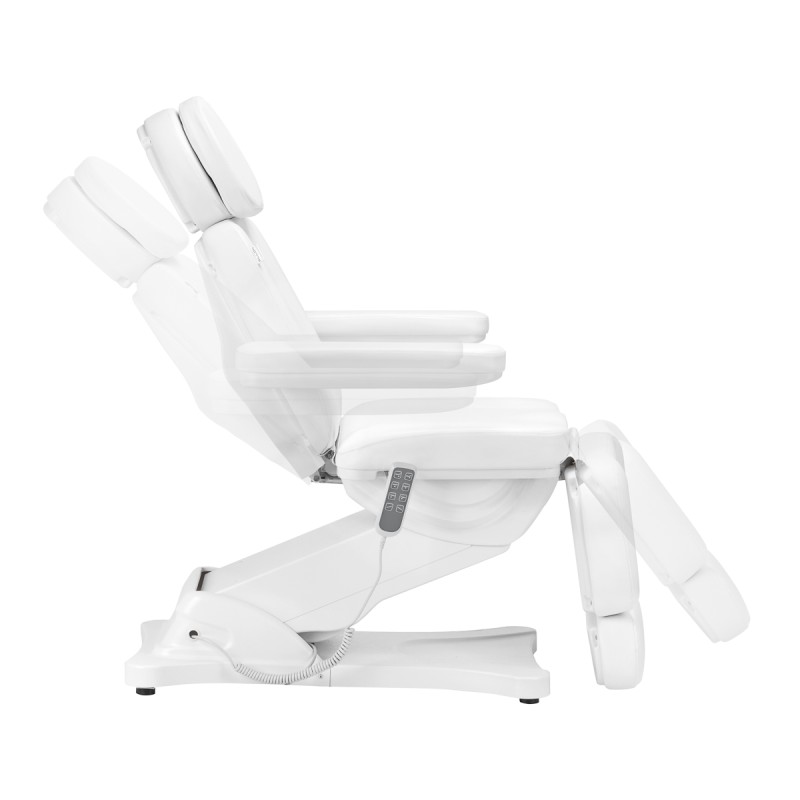 Fotel kosmetyczny do pedicure elektryczny Sillon Classic 4 silniki z kołyską biały