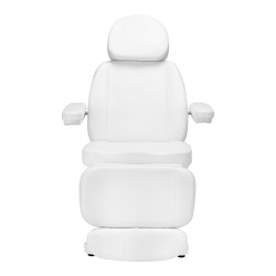 Fotel kosmetyczny do pedicure elektryczny Sillon Classic 4 silniki z kołyską biały
