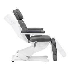 Fotel kosmetyczny elektryczny do pedicure Sillon Classic 4 silniki z kołyską szary