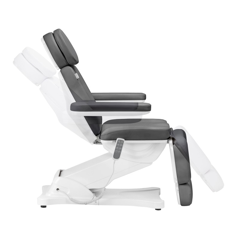 Fotel kosmetyczny elektryczny do pedicure Sillon Classic 4 silniki z kołyską szary