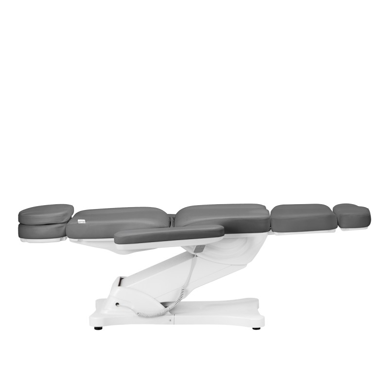 Fotel kosmetyczny elektryczny do pedicure Sillon Classic 4 silniki z kołyską szary