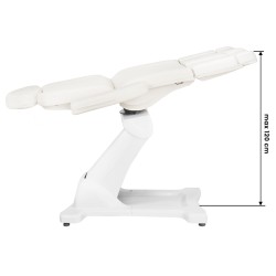 Fotel kosmetyczny do pedicure elektryczny obrotowy Azzurro 869AS 5 silników biały