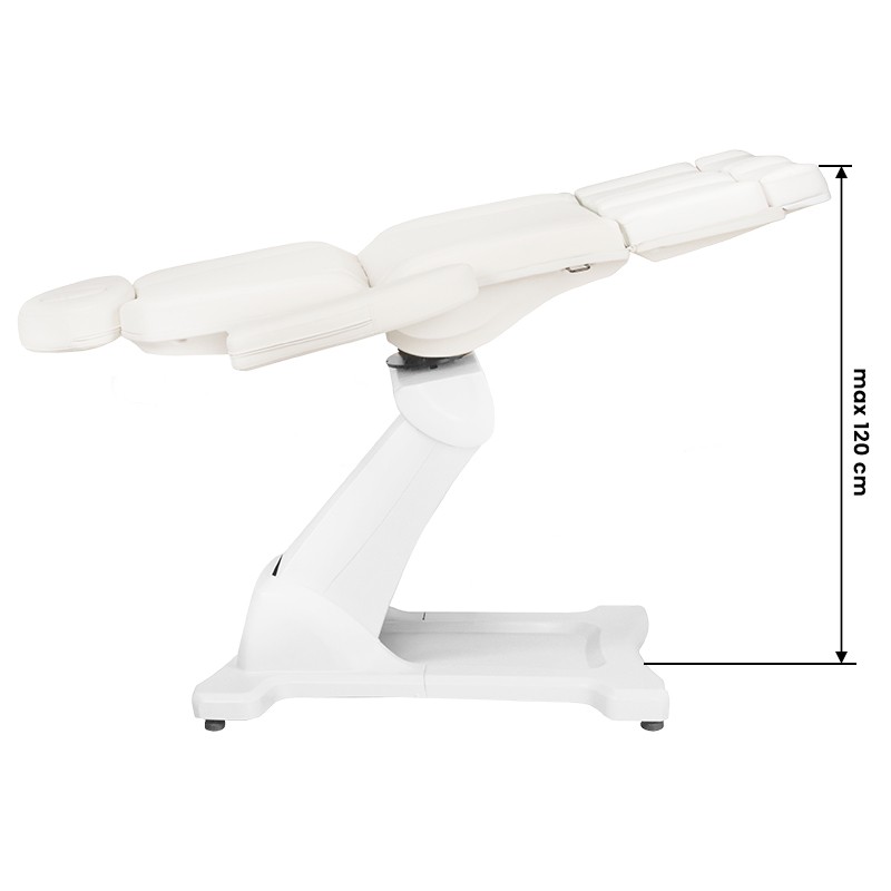 Fotel kosmetyczny do pedicure elektryczny obrotowy Azzurro 869AS 5 silników biały