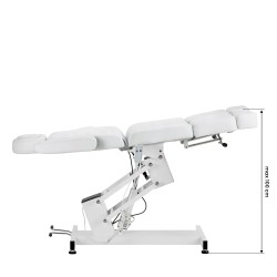 Fotel kosmetyczny elektryczny Azzurro 706 pedi 1 siln. biały V1