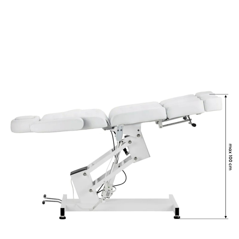 Fotel kosmetyczny elektryczny Azzurro 706 pedi 1 siln. biały V1