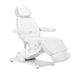 Fotel kosmetyczny elektryczny Sillon Classic 3 silniki biały