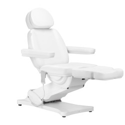Fotel kosmetyczny elektryczny Sillon Classic 3 silniki biały
