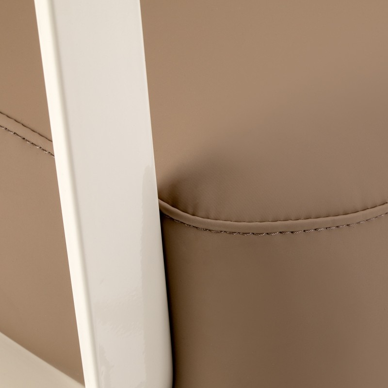 Fotel fryzjerski Omega Aurora jasnobrązowy