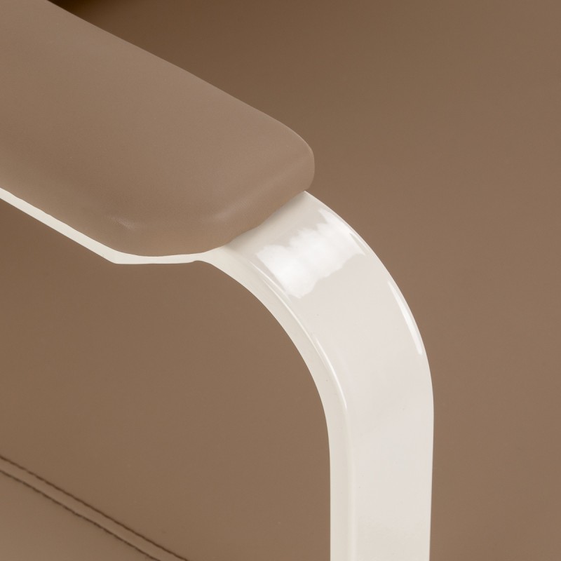 Fotel fryzjerski Omega Aurora jasnobrązowy