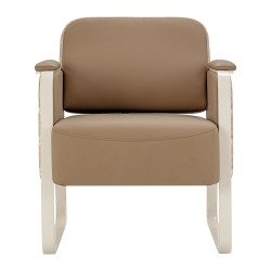 Fotel do poczekalni Omega Grandeur jasnobrązowy