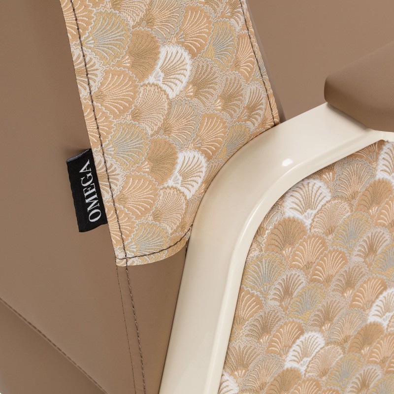 Fotel do poczekalni Omega Grandeur jasnobrązowy