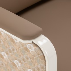 Fotel do poczekalni Omega Grandeur jasnobrązowy