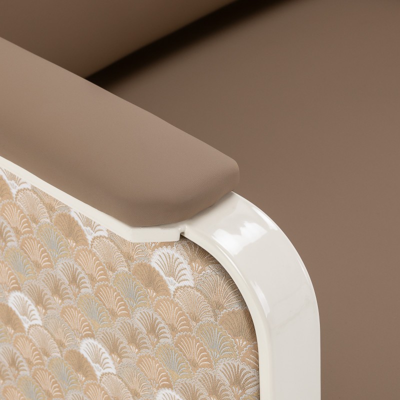 Fotel do poczekalni Omega Grandeur jasnobrązowy