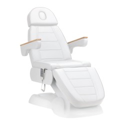 Fotel kosmetyczny elektryczny Sillon Lux 273b 3 silniki biały