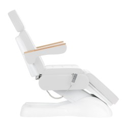Fotel kosmetyczny elektryczny Sillon Lux 273b 3 silniki biały