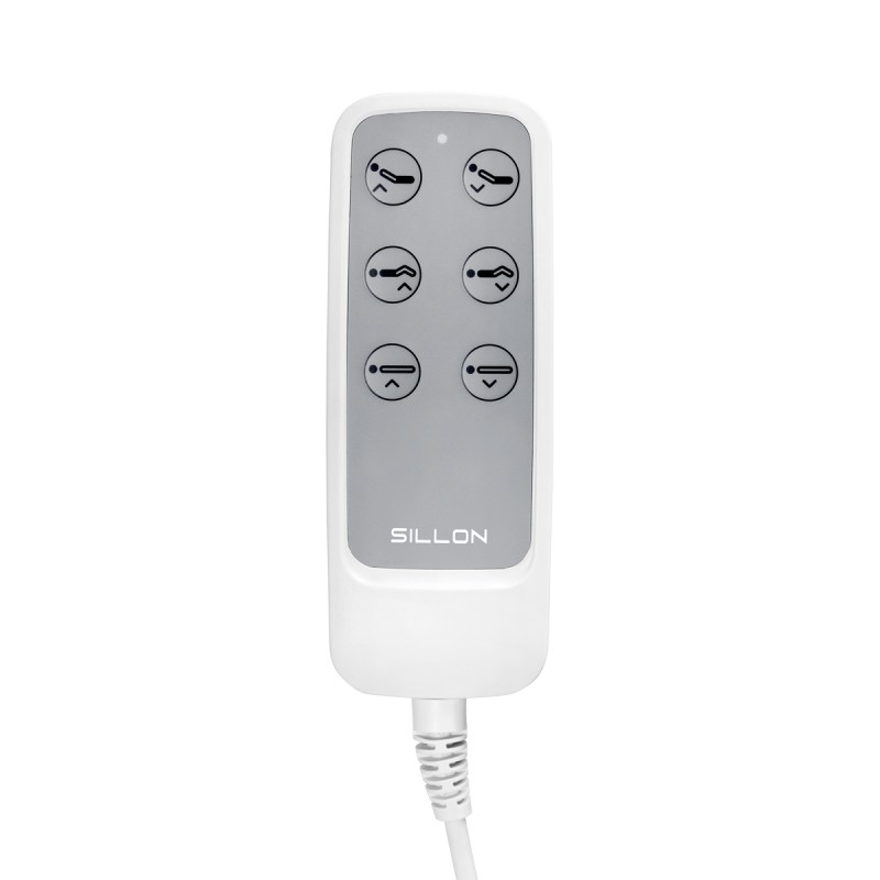 Fotel kosmetyczny elektryczny Sillon Lux 273b 3 silniki biały