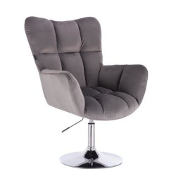 Fotel Hr650N Grafitowy Welur