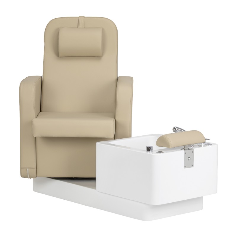 Fotel kosmetyczny SPA do pedicure Sillon Elysia beżowy