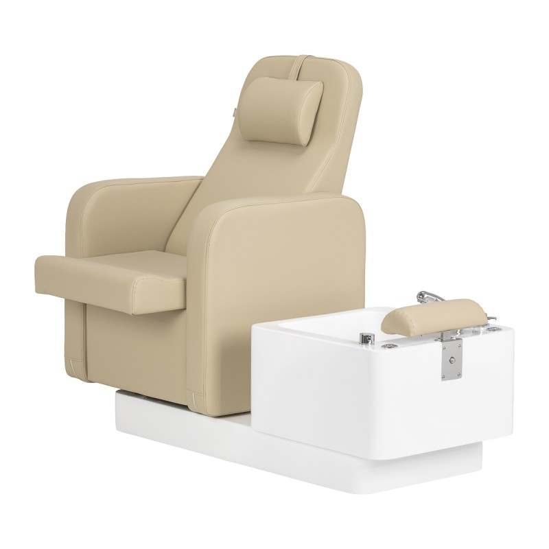 Fotel kosmetyczny SPA do pedicure Sillon Elysia beżowy