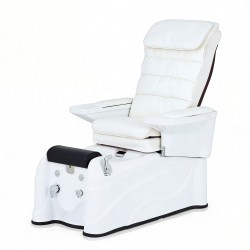Fotel Pedicure - Podologiczny Spa SETARO biały z masażem 2 silniki -Fotele pedicure SPA-