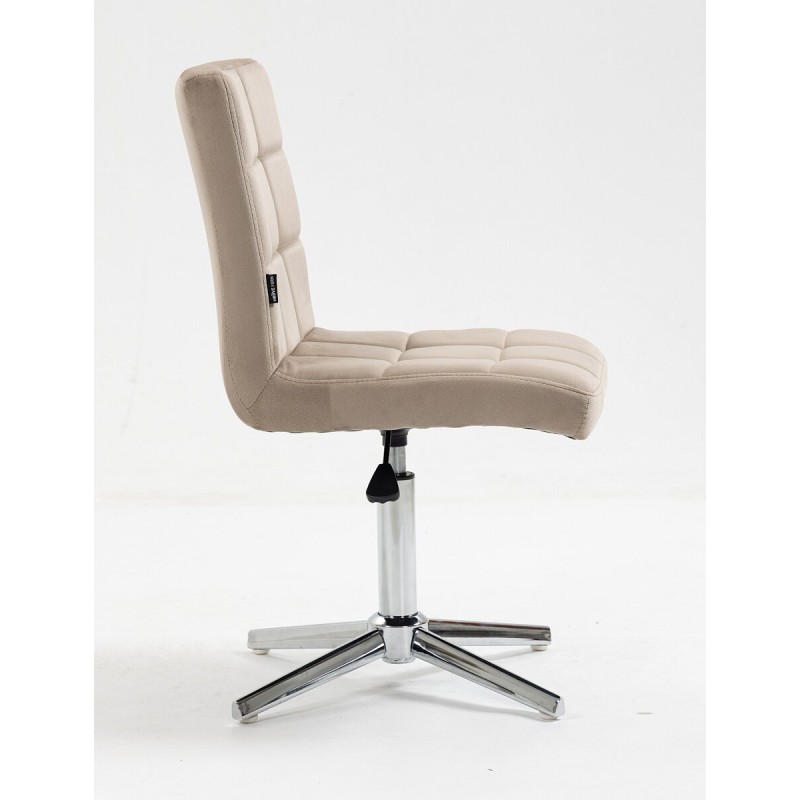 Fotel Hr7009Cross Latte Chromowana Podstawa