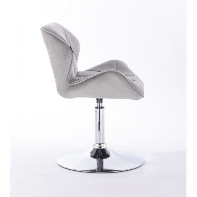 PETYR - Krzesło kosmetyczne stalowe welur WYBÓR PODSTAW -Krzesła kosmetyczne- 
