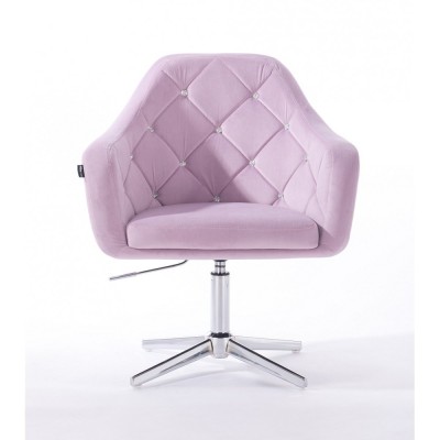 Krzesło kosmetyczne BLERM CRISTAL wrzosowe - cross -Krzesła kosmetyczne- 